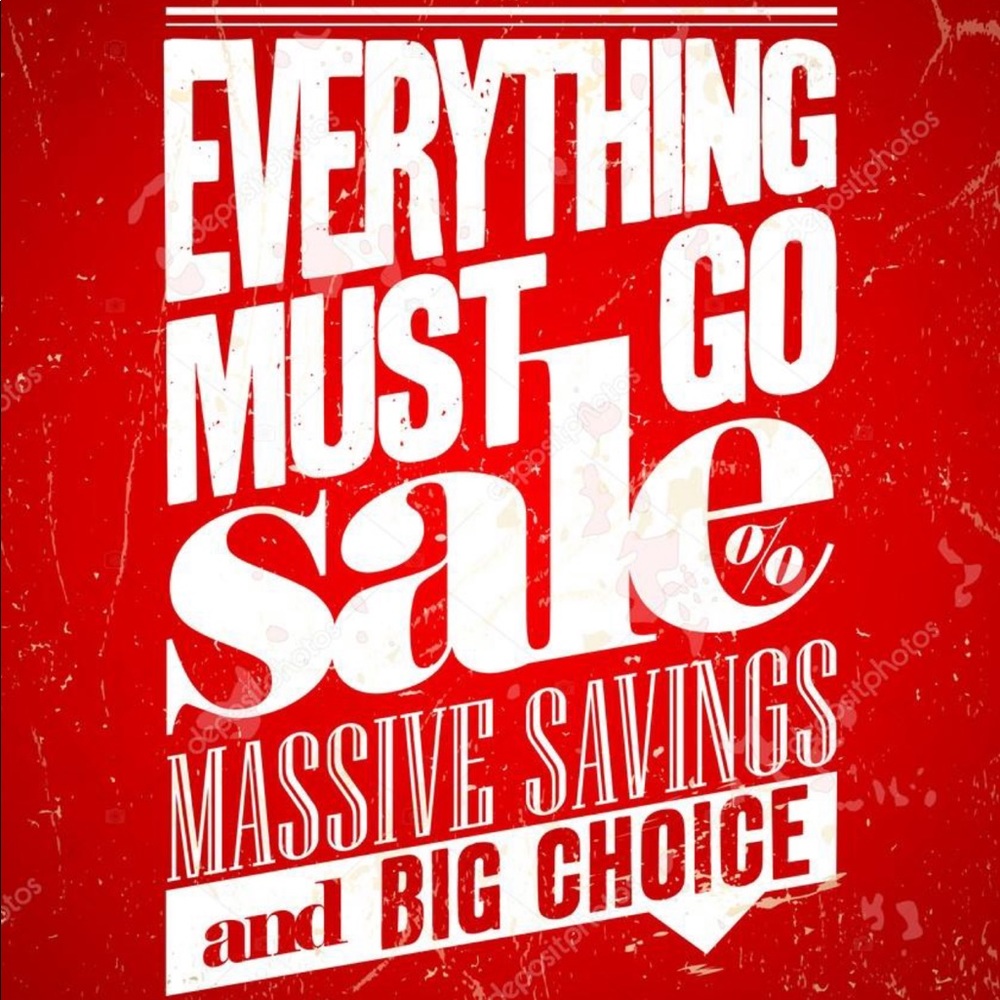 Cleaning my closet !!! Everything must go !!